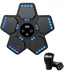 Gordon G859 Elektronický boxerský nástenný terč s rukavicami, Bluetooth, čierny