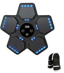 Gordon G859 Elektronický boxerský nástenný terč s rukavicami, Bluetooth, čierny