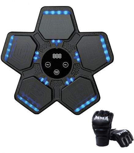 Gordon G859 Elektronický boxerský nástenný terč s rukavicami, Bluetooth, čierny
