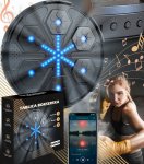 Gordon G858 Elektronický boxovací nástěnný terč s rukavicemi, Bluetooth, černý