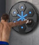Gordon G858 Elektronický boxovací nástěnný terč s rukavicemi, Bluetooth, černý