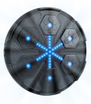 Gordon G858 Elektronický boxovací nástěnný terč s rukavicemi, Bluetooth, černý