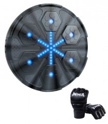 Gordon G858 Elektronický boxovací nástěnný terč s rukavicemi, Bluetooth, černý