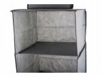 Verk 01326 Závesný organizér s 4 priehradkami 30x30x80cm šedá