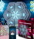 Gordon G857 Elektronický boxovací terč na stenu s rukavicami, Bluetooth, čierny