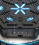 Gordon G857 Elektronický boxovací terč na stenu s rukavicami, Bluetooth, čierny