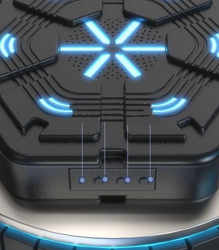 Gordon G857 Elektronický boxovací terč na stenu s rukavicami, Bluetooth, čierny