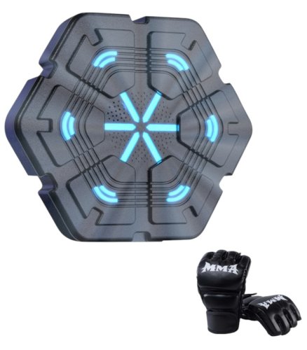 Gordon G857 Elektronický boxovací terč na stenu s rukavicami, Bluetooth, čierny