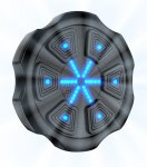 Gordon G856 Elektronický boxovací nástěnný terč s rukavicemi, Bluetooth, černý