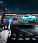 Gordon G854 Kamera do auta s parkovací kamerou, HD, LCD 10"