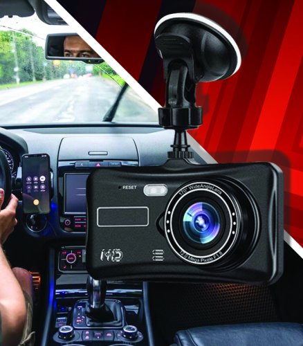 Gordon G851 Kamera do auta s parkovací kamerou, HD, LCD 4"