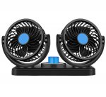 APT AG890 Dvojitý ventilátor do auta černý