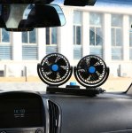 APT AG890 Dvojitý ventilátor do auta černý