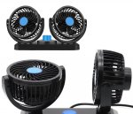 APT AG890 Dvojitý ventilátor do auta černý