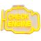 APT ZD135 LED dekorace ve tvaru motoru s nápisem CHECK ENGINE