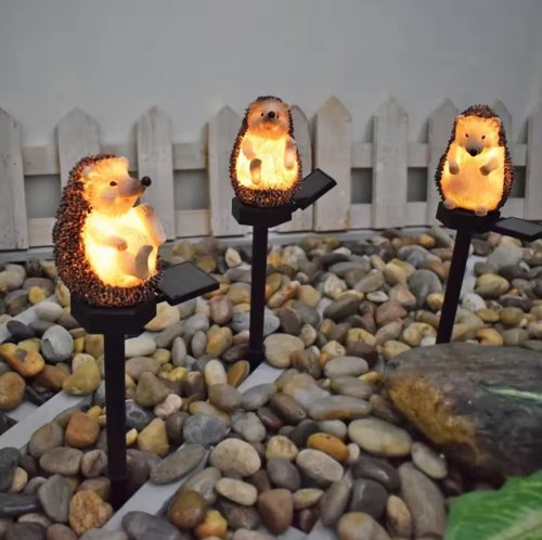 APT ZD50T Zahradní solární lampa ježek