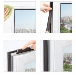 APT DA389 Tesniaca páska na okná a rámy dverí 4 m, čierna