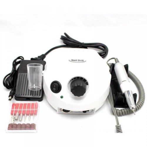 Verk 24496 Bruska na nehty s nástavci 35000 rpm, černá