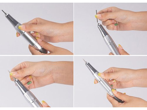 Verk 24497 Bruska na nehty s nástavci 45000 rpm, 80 W, oranžová