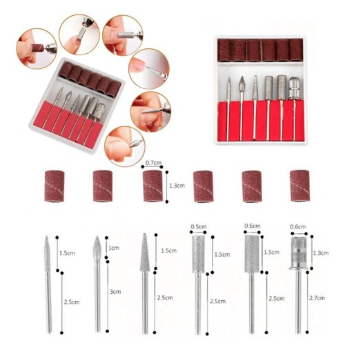 Verk 24497 Bruska na nehty s nástavci 45000 rpm, 80 W, tmavě růžová