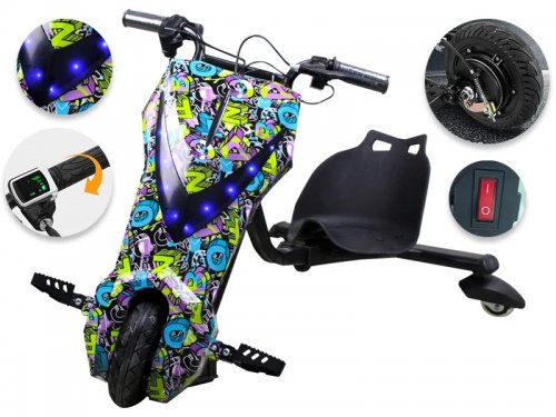 Gordon G818 Driftovacia elektrická trojkolka, LED, 100 kg, 250 W, 15 km/h
