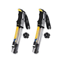 Pronett XJ5362 Trekingové hole skládací 2 ks, žluté