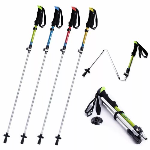 Pronett XJ5362 Trekingové hole skládací 2 ks, žluté