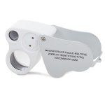 Verk Skladacia mineralogická lupa LED - zväčšenie 30,60x