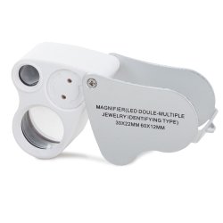 Verk Skladacia mineralogická lupa LED - zväčšenie 30,60x
