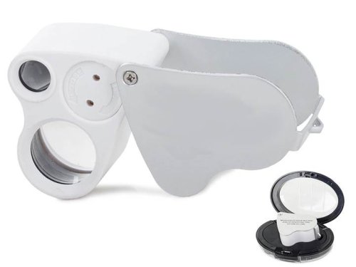 Verk Skladacia mineralogická lupa LED - zväčšenie 30,60x