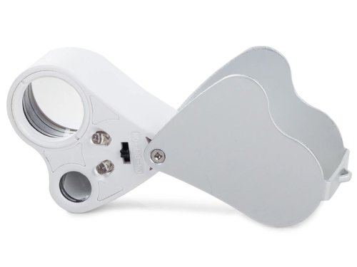 Verk Skladacia mineralogická lupa LED - zväčšenie 30,60x