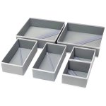 Ruhhy 25764 Skladací organizér na spodnú bielizeň 6 ks sivý