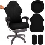 Dunmoon 25824 Elastický potah s područkami na herní židli černý