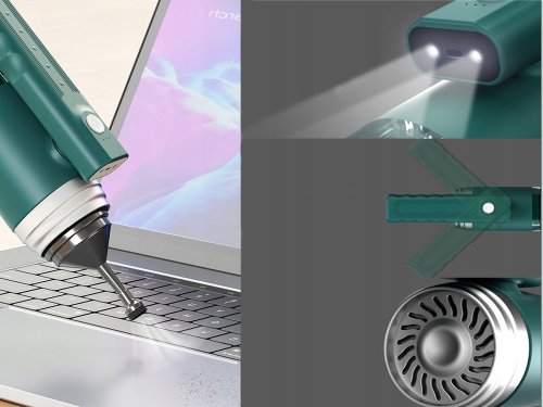 Verk 24511 Akumulátorový ruční vysavač do auta 3 v 1, 120W zelený 