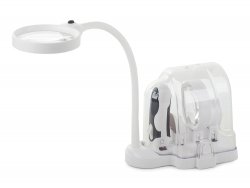 Verk 09112 LED lupa s vyměnitelnými čočkami 2v1 bílá