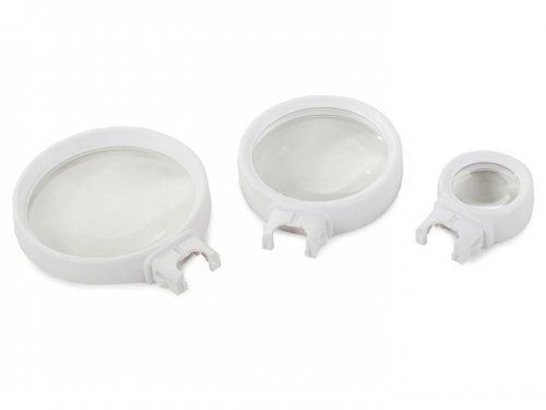 Verk 09112 LED lupa s vyměnitelnými čočkami 2v1 bílá