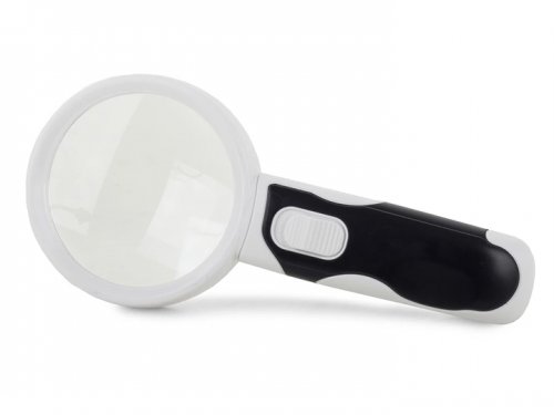 Verk 09112 LED lupa s vyměnitelnými čočkami 2v1 bílá