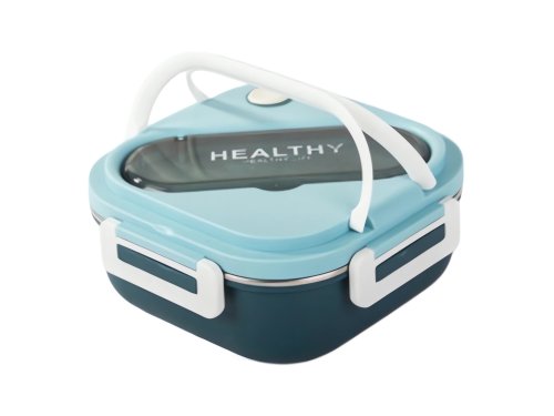 Verk 07332 Svačinový box s přihrádkami a příborem 1000 ml, růžový