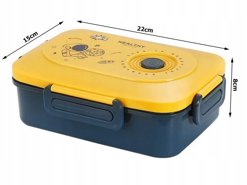 Verk 07326 Svačinový box s přihrádkami a příborem 1500 ml, růžový
