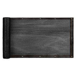 Luaro KX3157 Balkonová zástěna síťovaná 105 x 700 cm, černá
