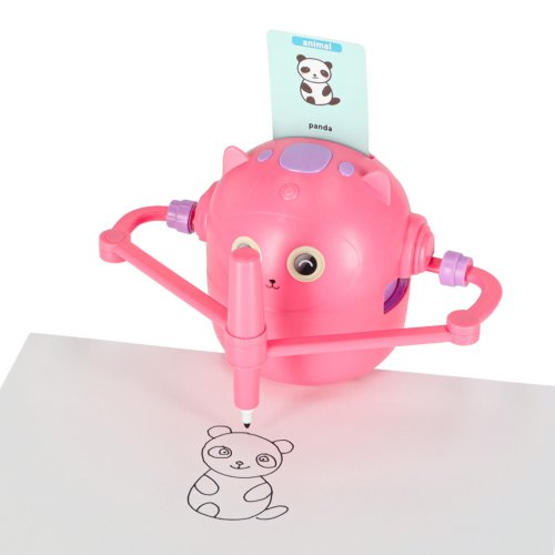 KIK KX3146 Edukativní robot pro děti - Nauka kreslení a angličtiny, růžový
