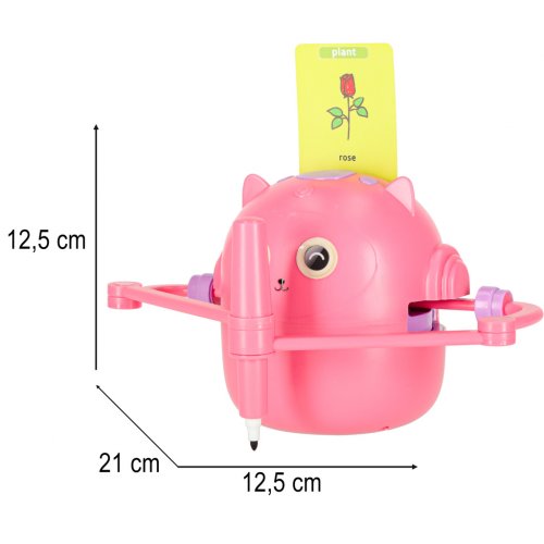 KIK KX3146 Edukativní robot pro děti - Nauka kreslení a angličtiny, růžový