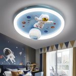 KIK KX3167 LED stmievateľné detské stropné svietidlo, 55 W, astronaut