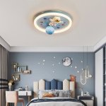 KIK KX3167 LED stmievateľné detské stropné svietidlo, 55 W, astronaut