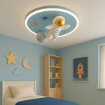KIK KX3167 LED stmievateľné detské stropné svietidlo, 55 W, astronaut
