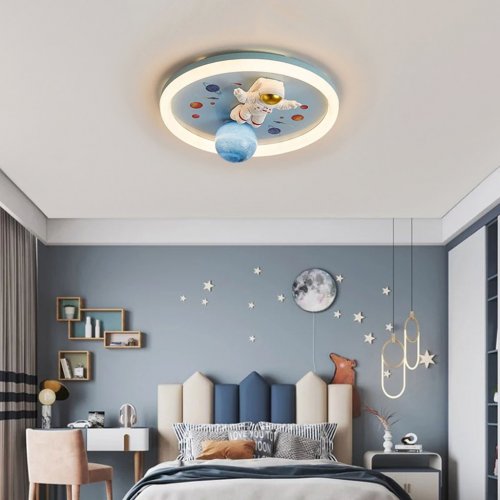 KIK KX3167 LED stmievateľné detské stropné svietidlo, 55 W, astronaut