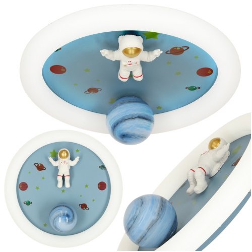 KIK KX3167 LED stmievateľné detské stropné svietidlo, 55 W, astronaut