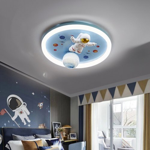 KIK KX3167 LED stmievateľné detské stropné svietidlo, 55 W, astronaut