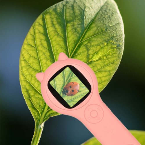 KIK KX3133 Vzdělávací mikroskop pro děti 500x, 2MP, růžový