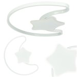 KIK KX3175 LED stmievateľné detské stropné svietidlo LED, 40W, Moon